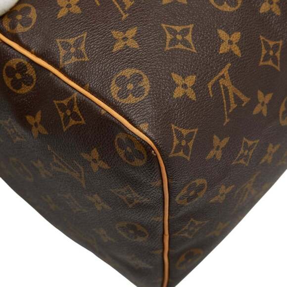 Louis Vuitton Monogram Speedy 35 Handbag/Boston Bag M41107 Brown Leather Wome... - Picture 7 of 12